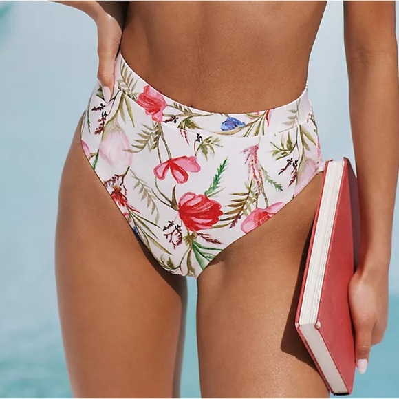PatBO Viera High Leg Bikini Bottoms Size XS NWT - Picture 1 of 15